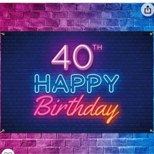 40th birthday banner